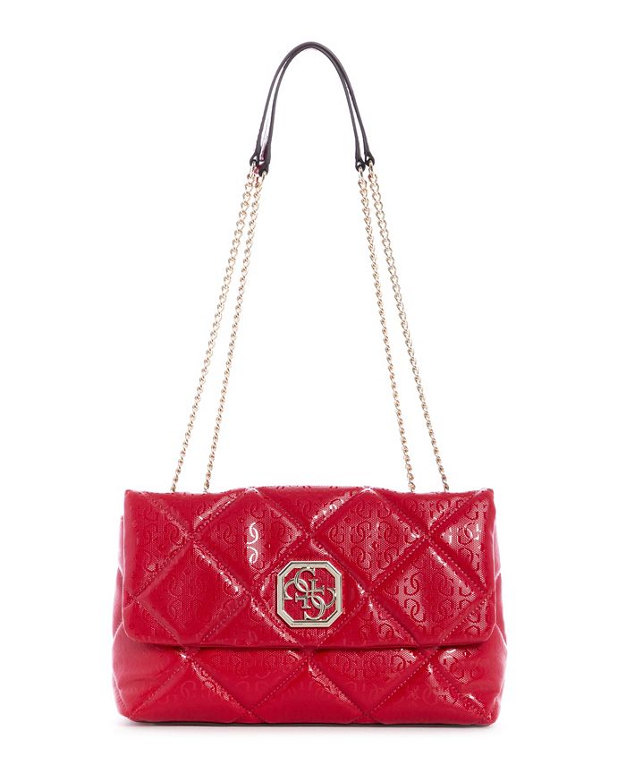 GUESS Dilla Quilted Logo Convertible Flap Crossobdy - Macy's