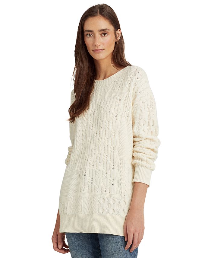 Lauren Ralph Lauren Cable-Knit Sweater - Macy's