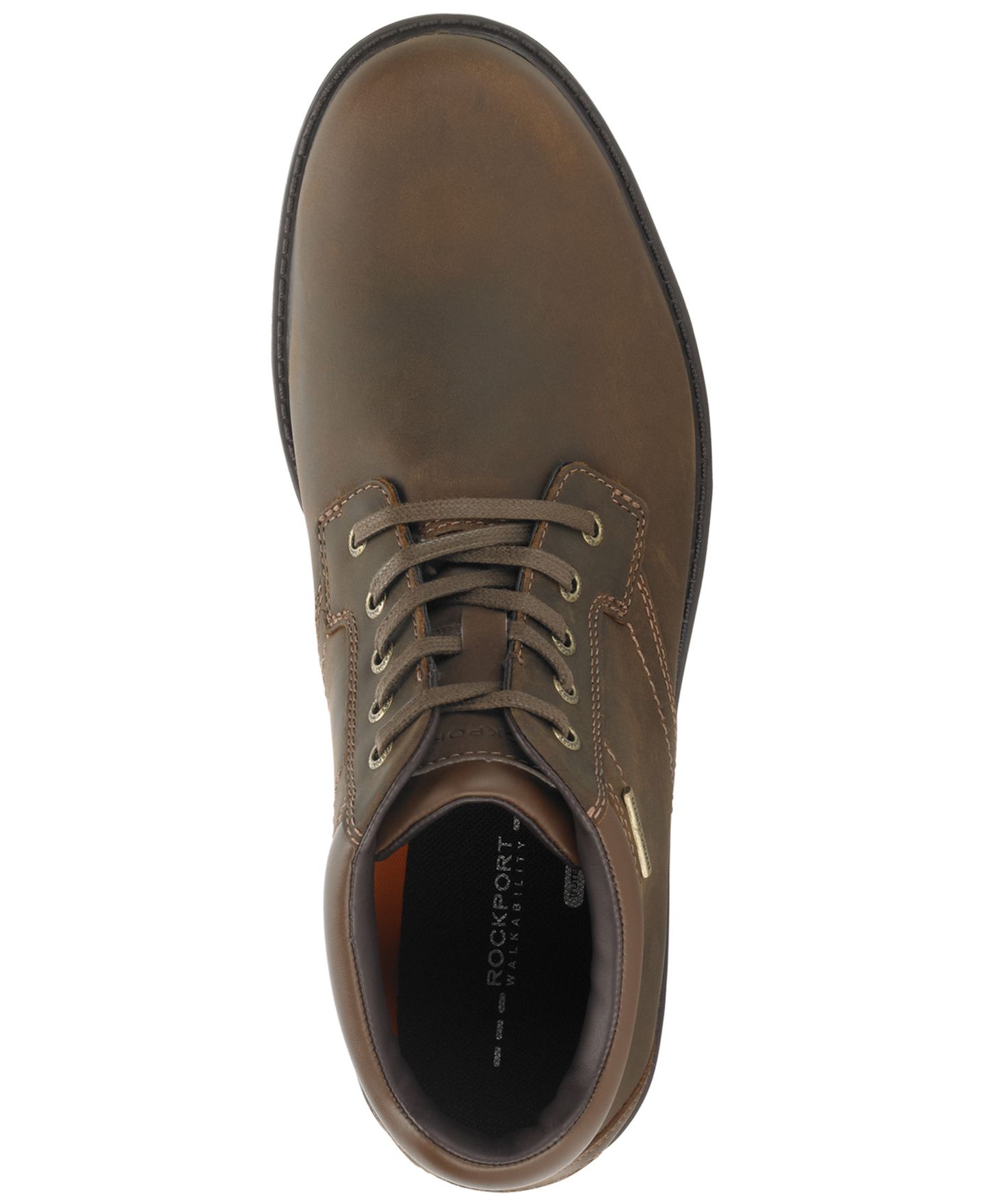 Мужские ботинки Rockport Storm Surge Plain Toe, цвет: Рыжевато-коричневый — фото 4