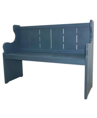 Crestview Maxwell Wide Distressed Wood Church Bench & Reviews ...