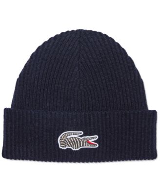 mens lacoste beanie hats