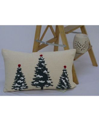 Evergreen Trees Decorative Pillow, 14" x 24"