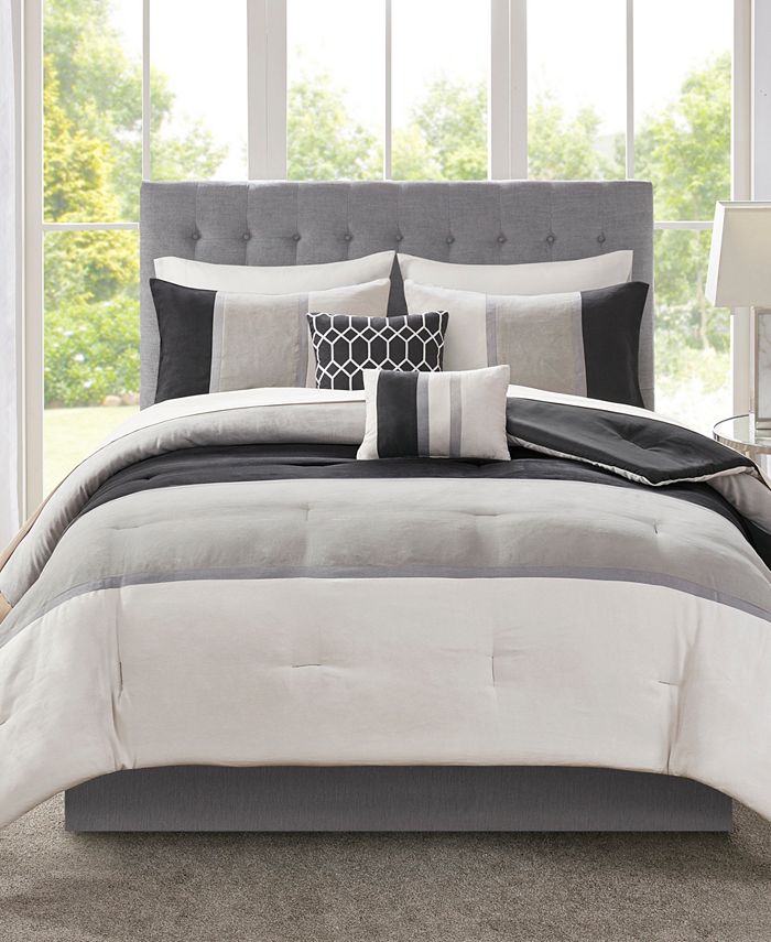 JLA Home Hudson 9Pc. Queen Comforter Set Macy's