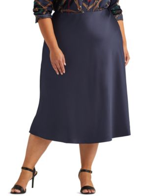 silk skirt plus size