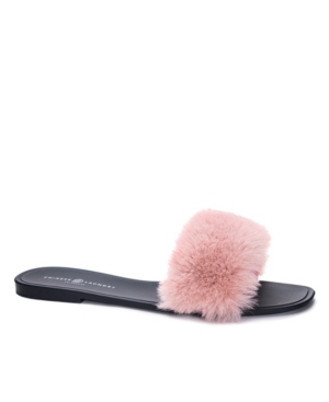 image of Midnight Fur Slide Women-s Shoes