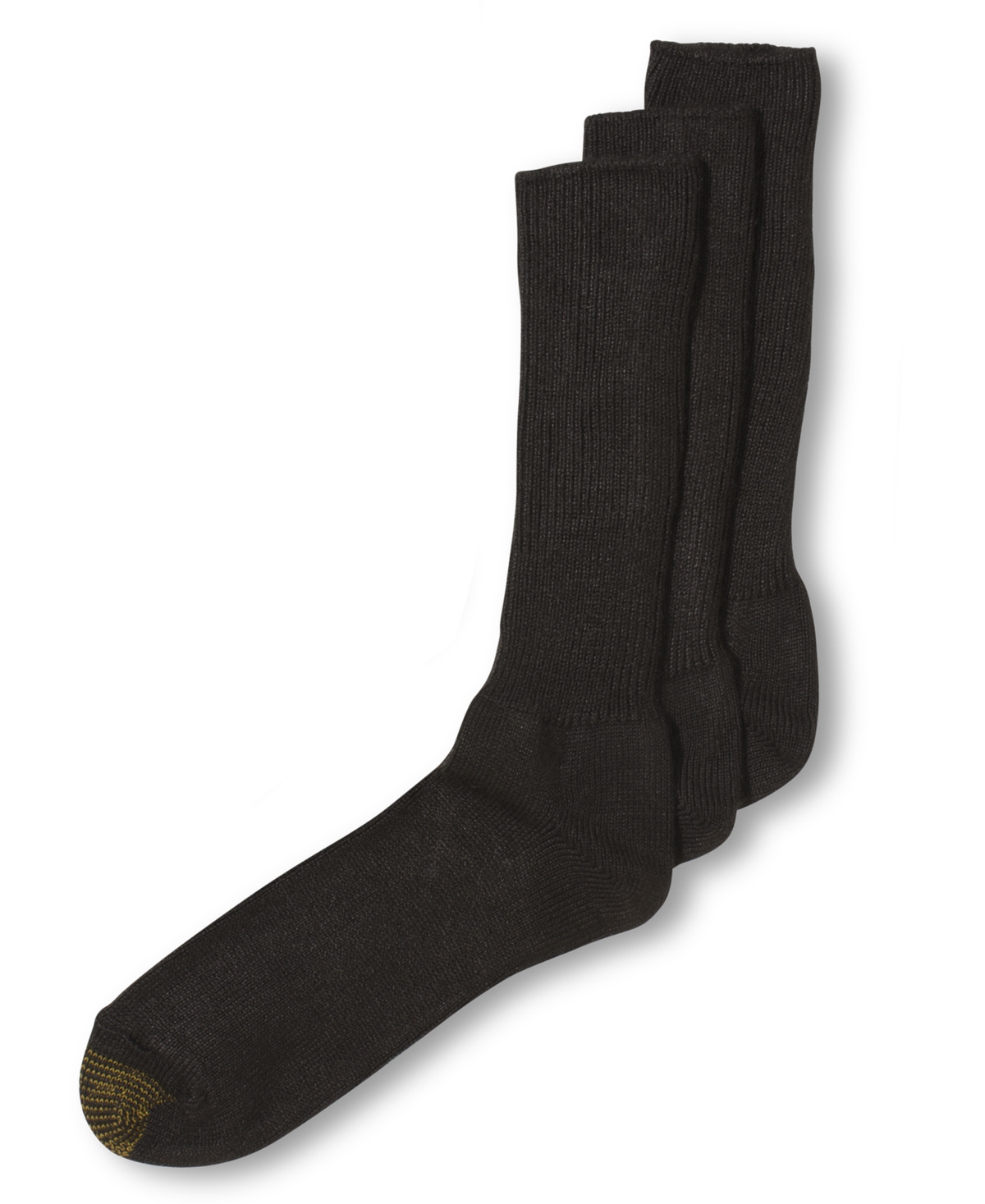 Gold Toe Men's 3-Pack Casual Fluffie Crew Socks