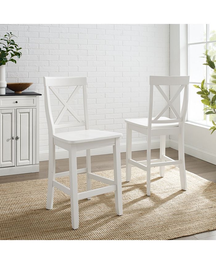 Crosley XBack 2 Piece Counter Stool Set Macy's