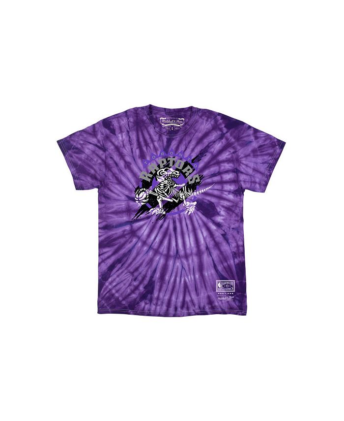 purple tie dye raptors shirt