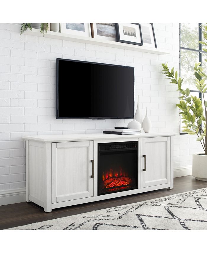 Crosley Camden 58" Low Profile TV Stand with Fireplace Macy's
