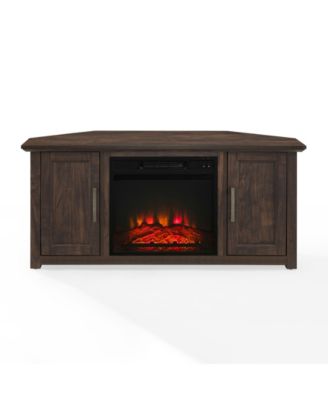Camden 48" Corner TV Stand with Fireplace