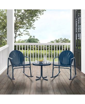 Griffith 3 Piece Outdoor Rocking Chair Set