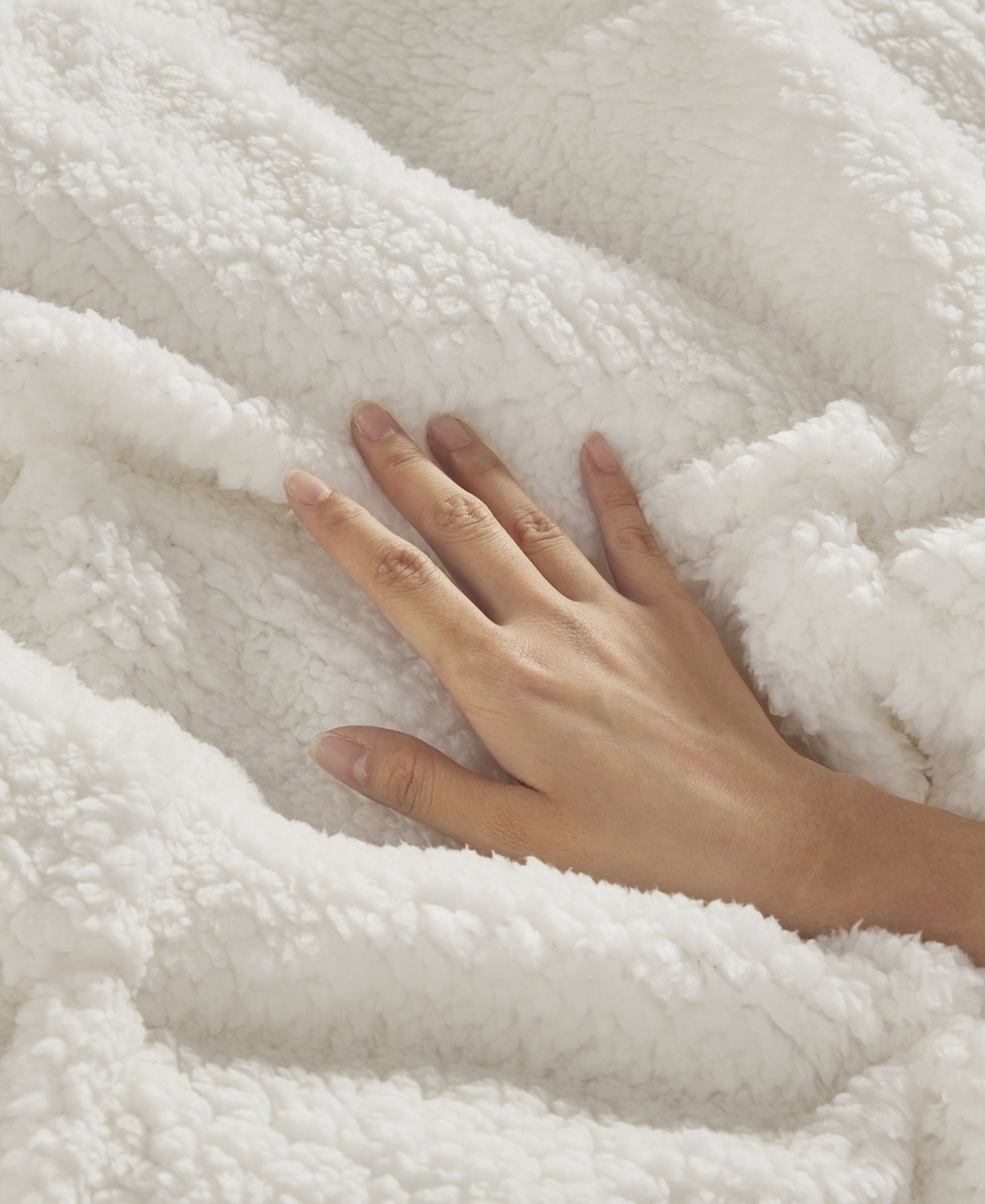 True North by Sleep Philosophy Addison Pintuck Down-Alternative Sherpa 3-Pc. Comforter Set,