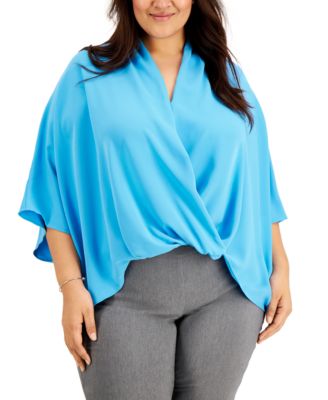 plus size dressy tops macys