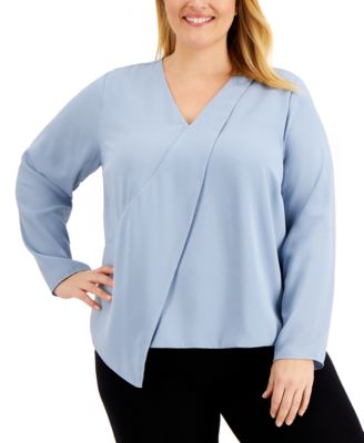 macy's last act plus size tops