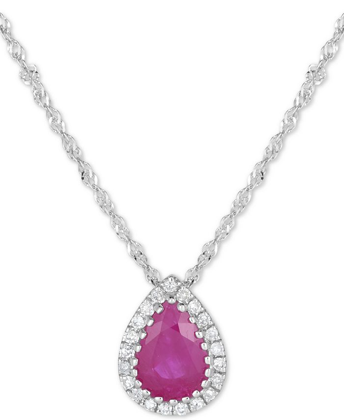 Macys ruby necklace online