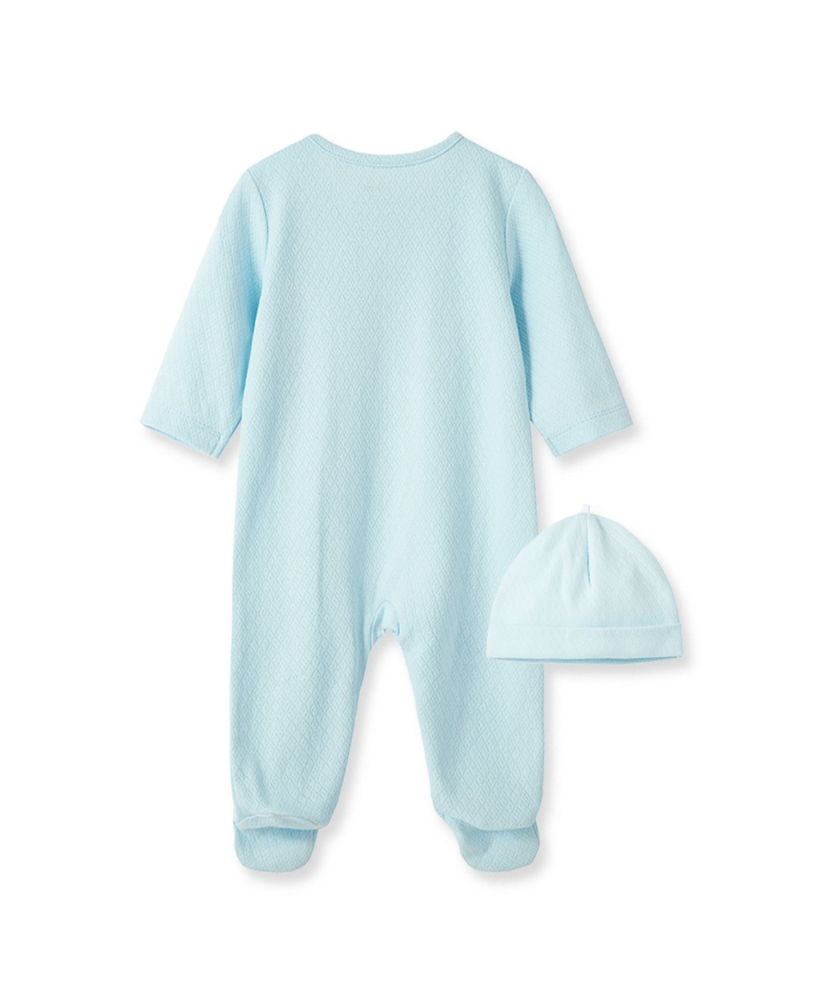 Little Me Baby Boys New World Boy Footed Coverall with Hat, 2 Piece Set