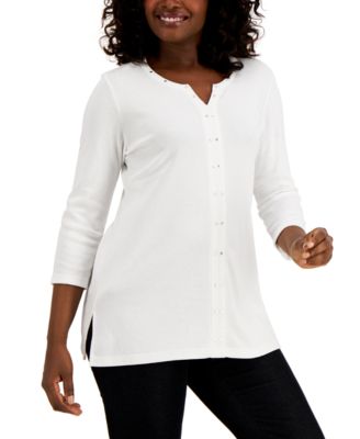 Karen Scott - Stud-Trim Tunic
