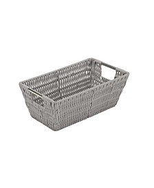 Small Shelf Storage Rattan Tote Basket