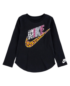 image of Nike Little Girls Long Sleeve Tee
