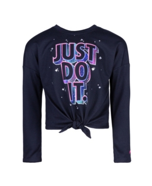 image of Nike Toddler Girls Knit Long Sleeve Tee