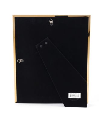 Elegant Metal Picture Frame with Bevel Cut Mat for Photo, 8" x 10"
