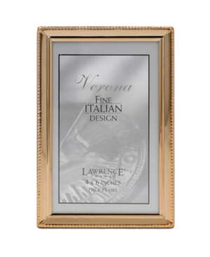 Lawrence Frames Polished Metal Picture Frame In Gold-tone