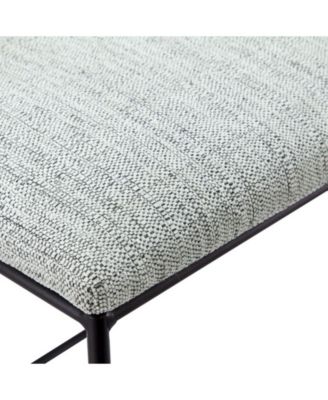 Martha Stewart Hastings 25.5"H Modern Metal Counter Stool with Footrest and Cushioned Seat