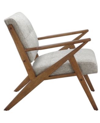 Rocket Upholstered Angled Wood Frame Arm Chair