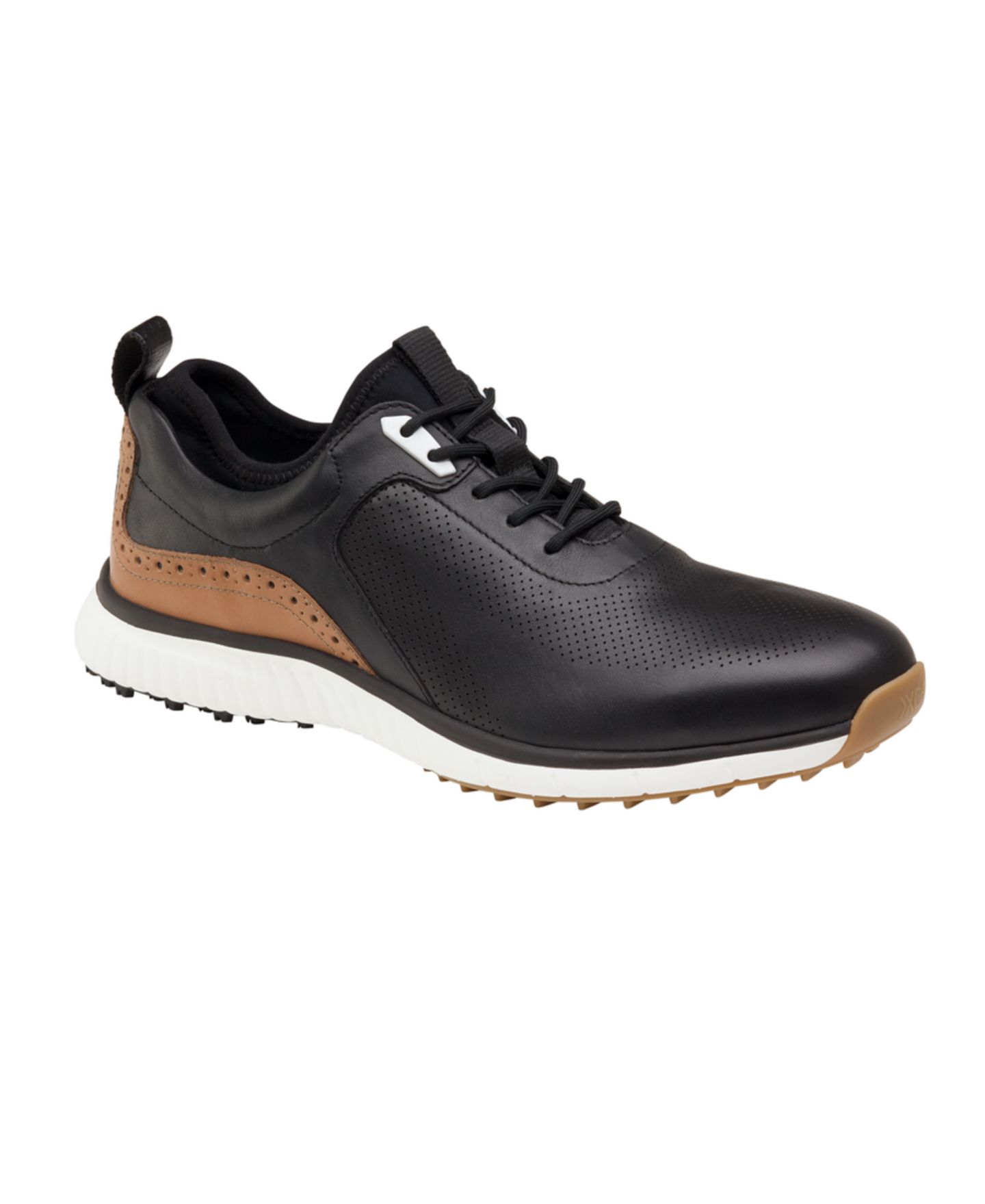 Мужские кроссовки Johnston & Murphy Luxe Hybrid Golf Lace-Up, цвет: Чёрный — фото 1