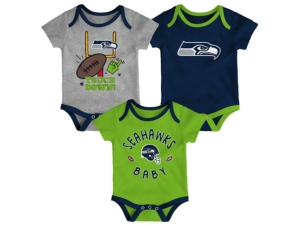 Outerstuff Seattle Seahawks Newborn Champ 3piece Set