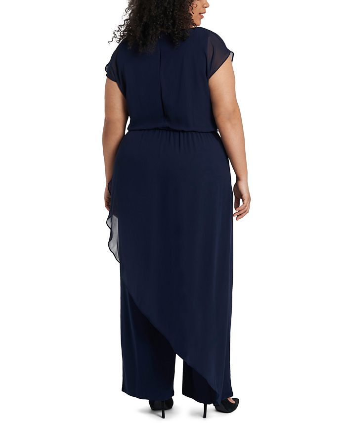 MSK Plus Size Overlay Jumpsuit Macy's