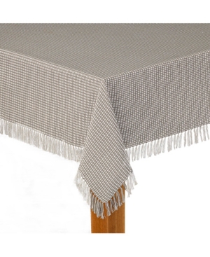 Lintex Homespun Grey 100% Cotton Tablecloth 60"x84"