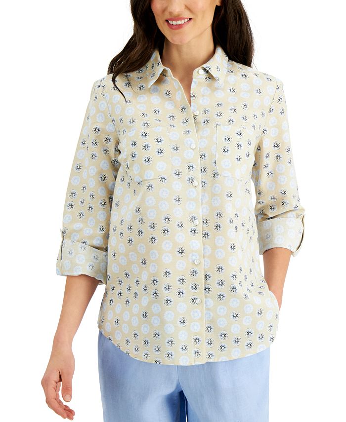 Charter Club Printed Shirt, Created for Macy's Macy's
