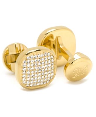 Men's Pave Cufflink and Stud Set