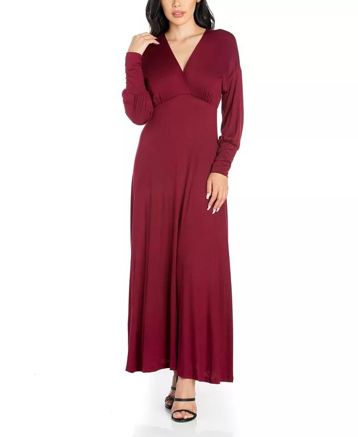 Women's Formal Long Sleeve Maxi Dress - thumbnail 7