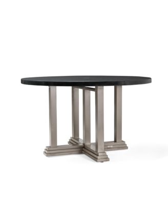 Furniture - Grayson  Round Aluminum Top Outdoor Dining Table
