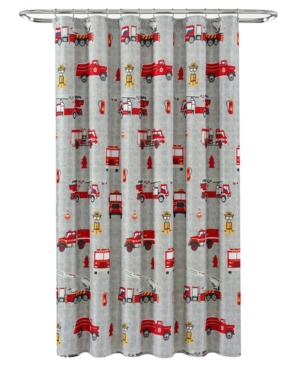 Make A Wish Fire Truck Shower Curtain by Lush Decor 72