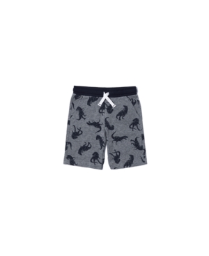 image of Little Boys All Over Dino Print Graphic Shorts
