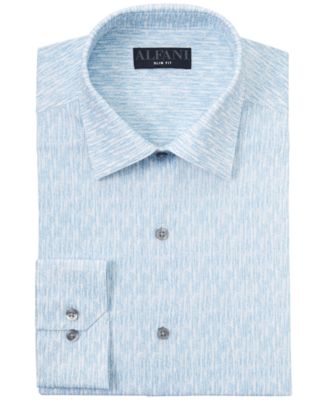 Alfani Men's Slim-Fit Performance Stretch Texture-Print Dress Shirt ...