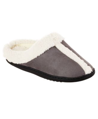 Isotoner Signature - Isotoner Women's Microsuede Heidi Hoodback Comfort Slippers
