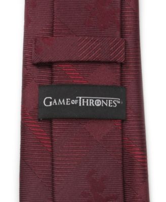 Men's Lannister Lion Plaid Tie