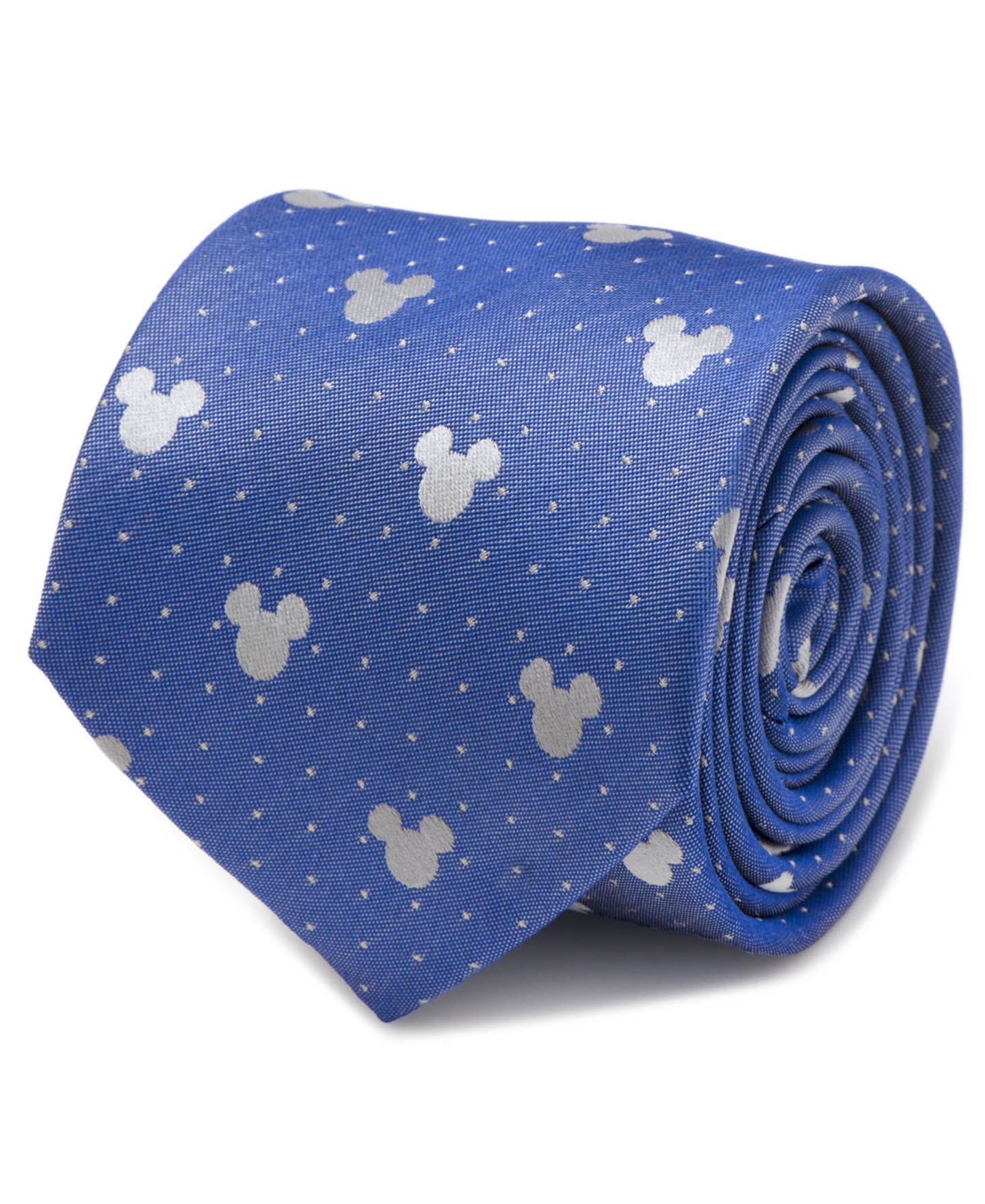 Мужской галстук Disney Mickey Mouse Pin Dot Tie, цвет: Синий — фото 1