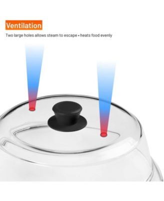 Microwave Tall Glass Plate Cover