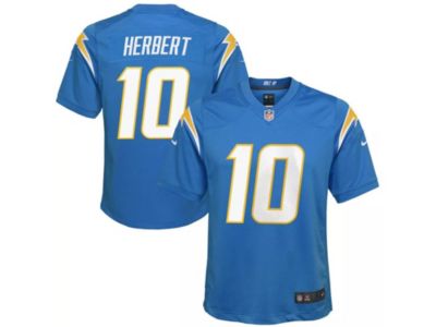 Justin Herbert Chargers New Nike Vapor Elite Jersey Men's Size 48 Powder  Blue