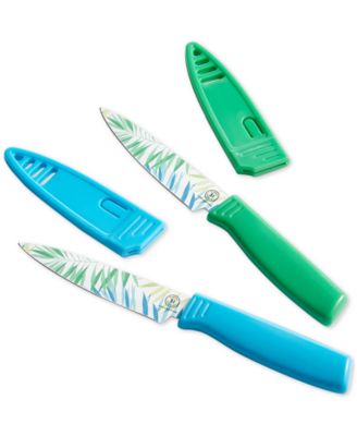 Martha Stewart Collection - Tropical Leaf Paring Knives, Set of 2