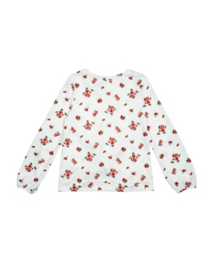 Monteau Big Girls Long Sleeve Hachi Twist Front Top