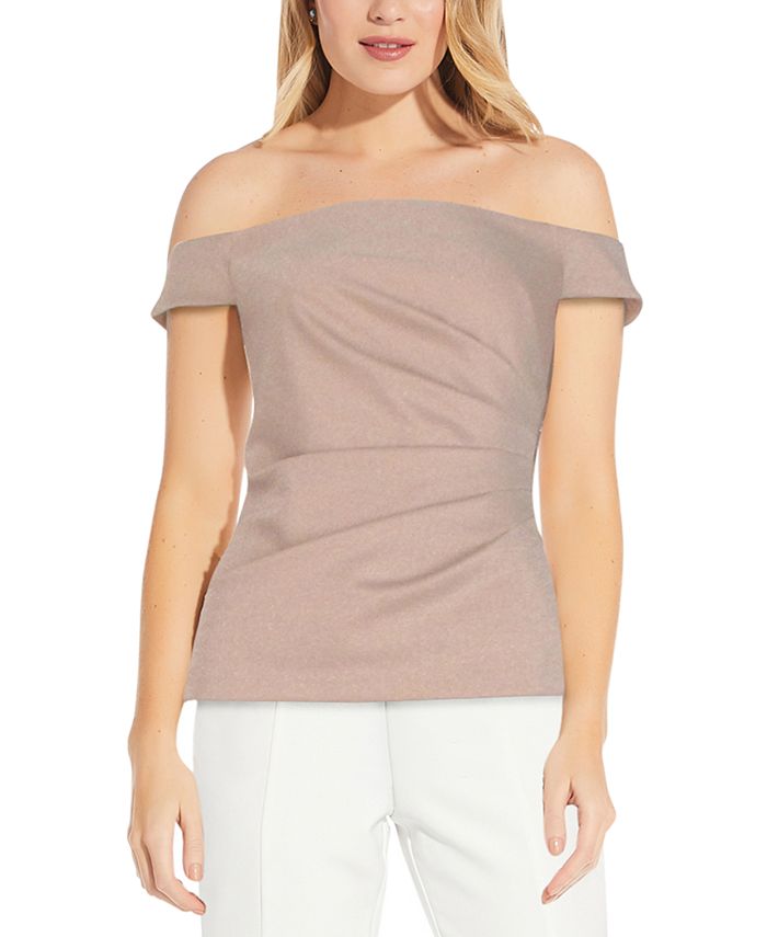 adrianna papell off the shoulder