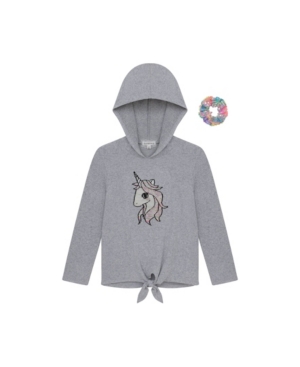 BTween Girls Long Sleeve Sweatshirt with Scrunchie