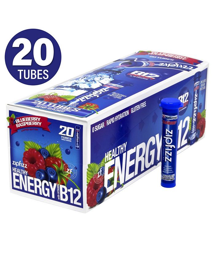 Zipfizz Blue Raspberry Energy Drink Mix, 20 Count Macy's
