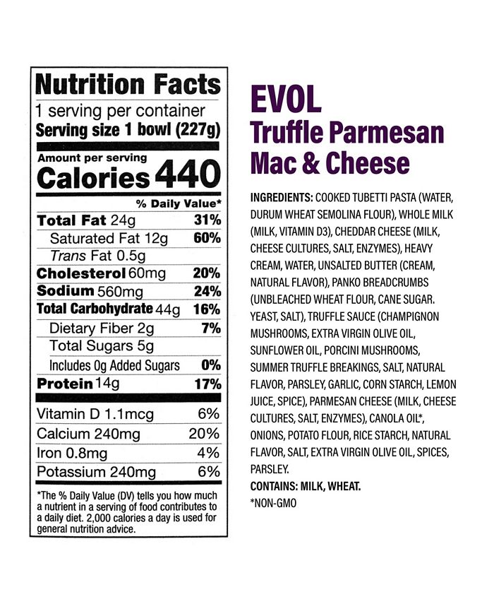 Evol Truffle Parmesan Mac & Cheese, 8 oz, 5 Count Macy's